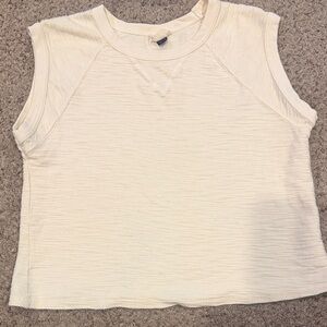 Universal Thread Cream Textured Tank Top